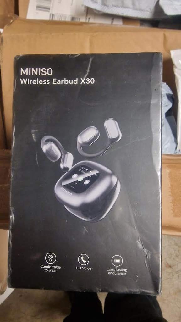 MINISO X30 Draadloze oordopjes met vertaling in 135 talen, Bluetooth, Jacek, Zwart, In gehoorgang (in-ear)