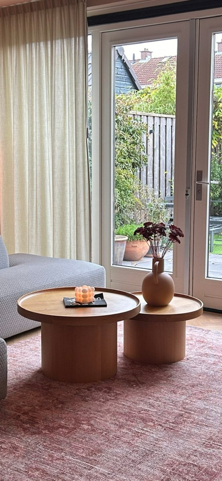 Twee bolia salontafels Plateau, Ophalen, Gebruikt, 50 tot 100 cm, 5 – 50