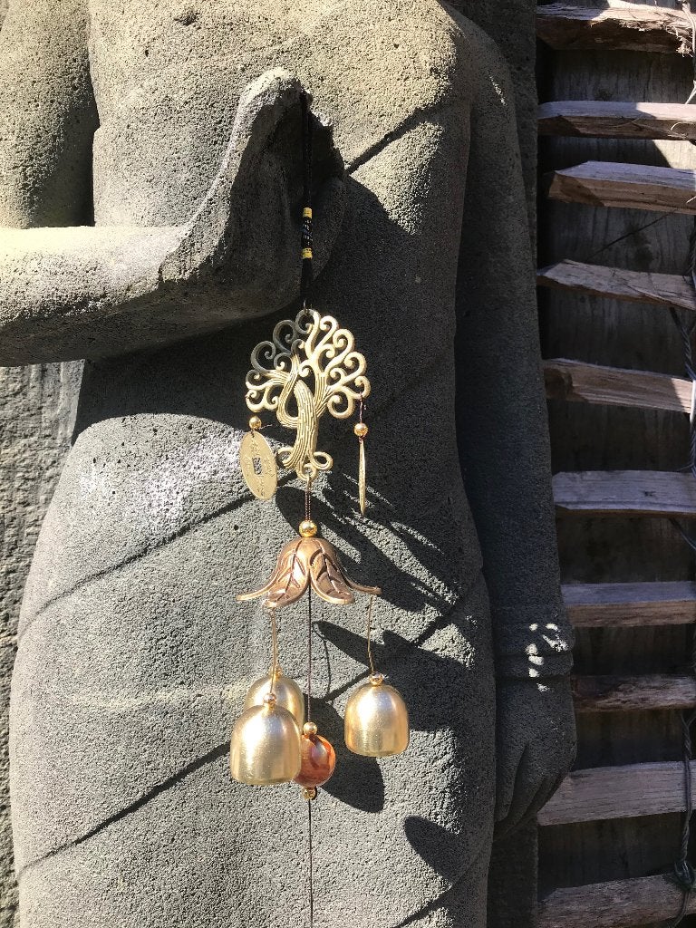 Oosterse windgong met levensboom wind gong metaal, Verburgt Vintage, Nieuw, Ophalen of Verzenden, https://verburgtvintage.nl/#contact