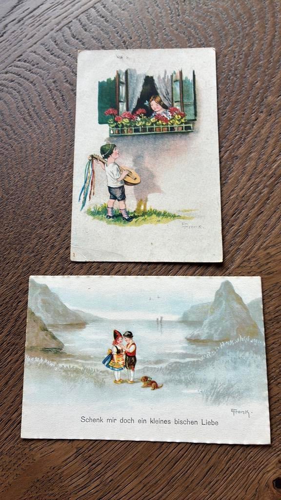 E.FRANK. Kinderen.zeegezicht,geef mij toch een beetje liefde, Ophalen of Verzenden, Voor 1920, Kinderen