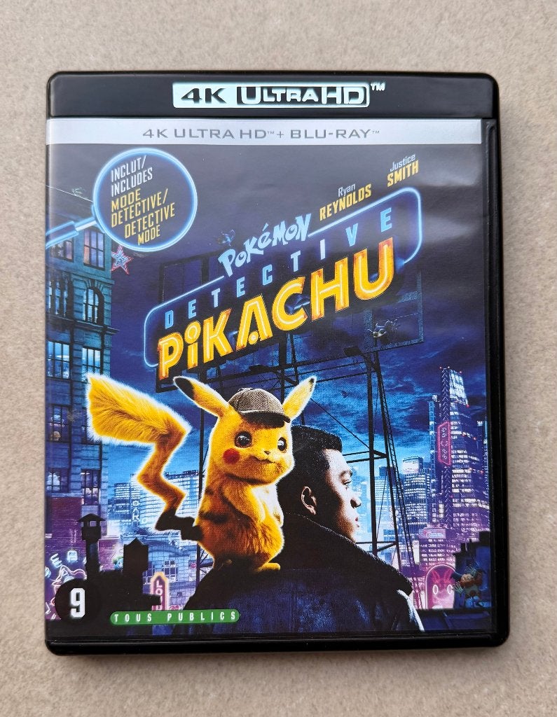 Pokemon Detective Pikachu 4K Ultra HD Blu-ray, Cd's en Dvd's, Ophalen of Verzenden, Zo goed als nieuw, Nederlands, Nederlands