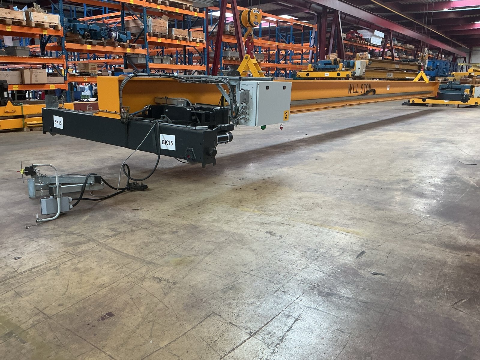 Verlinde 5.000 KG x 13,227 mm 2022 bovenloopkraan, Doe-het-zelf en Verbouw, Lieren en Takels, Ophalen, Gebruikt, Elektrisch