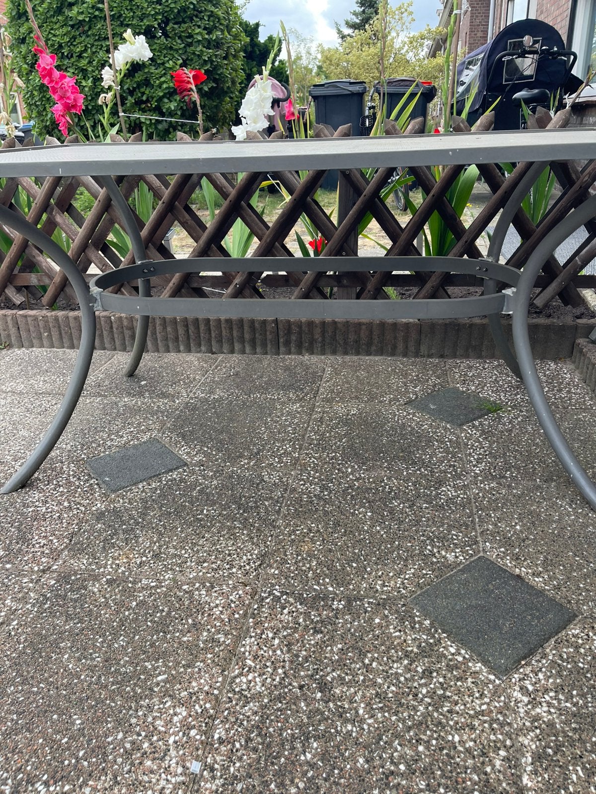 Tuinset, Ophalen, 4 zitplaatsen, Gebruikt, Rvs