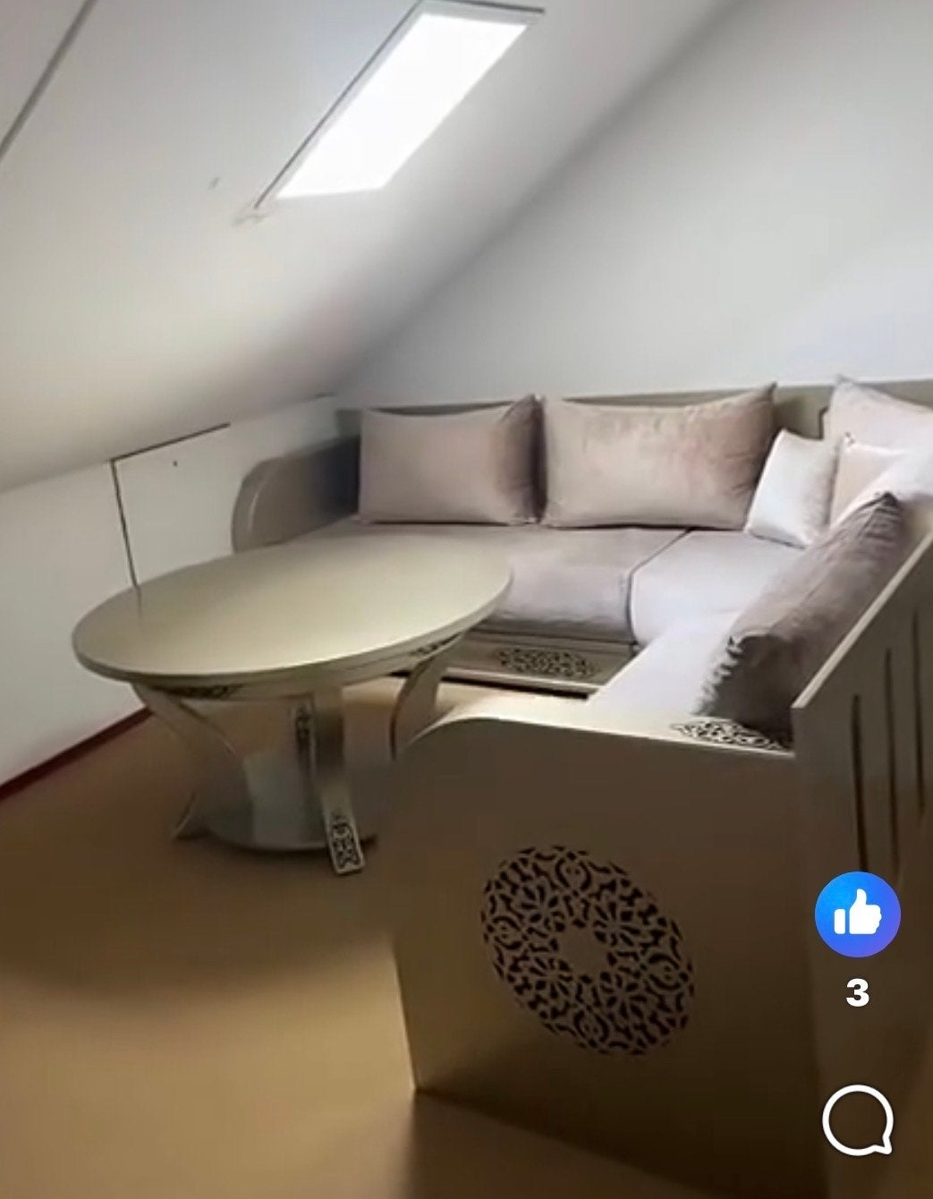 Stijlvolle Marokkaanse hoekbank met tafel, Ophalen, 250 tot 300 cm, Hoekbank, 75 tot 100 cm