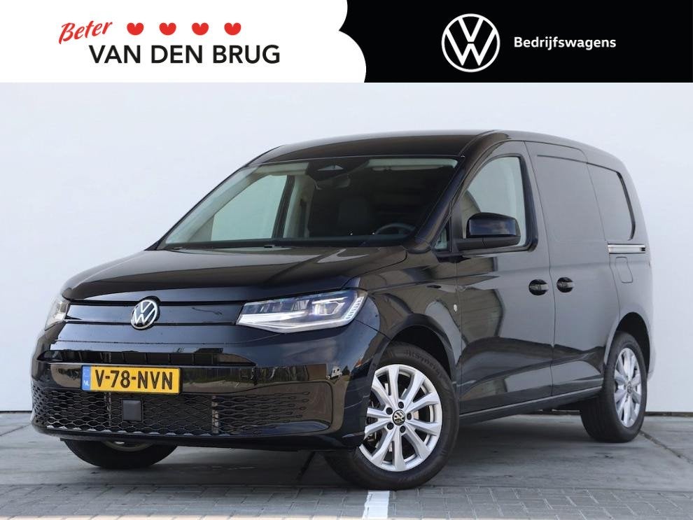 Volkswagen Caddy Cargo 1.5 TSI Style | UNIEK! | 2x schuifdeu, Auto's, 4 cilinders, Volkswagen, 116 pk, Zwart
