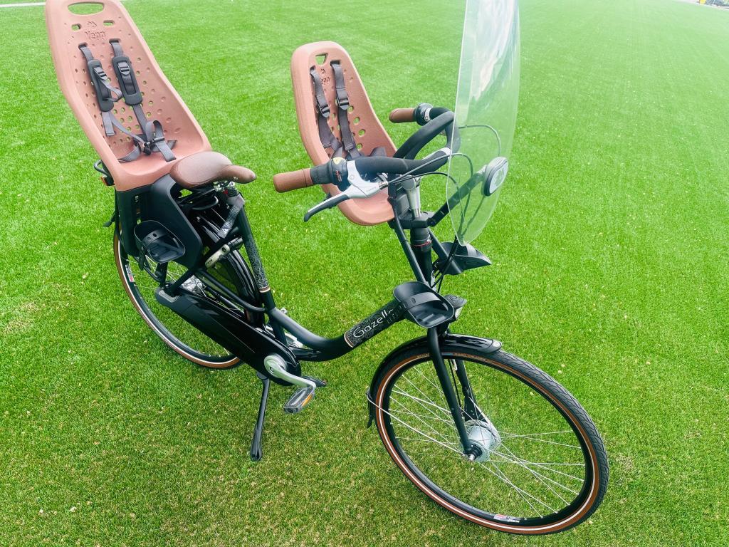 Gazelle bloom Moederfiets 57cm compleet met zitjes ✅, Niet ingevuld, 2 zitjes, Versnellingen, Niet ingevuld