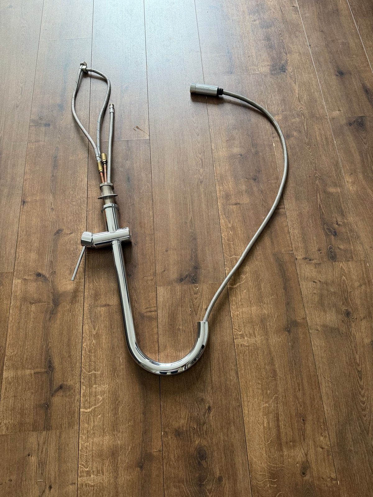 Solitaire Keukenkraan met Uittrekbare Douche - Chroom, Doe-het-zelf en Verbouw, Sanitair, Ophalen, Gebruikt, Chroom, Kraan