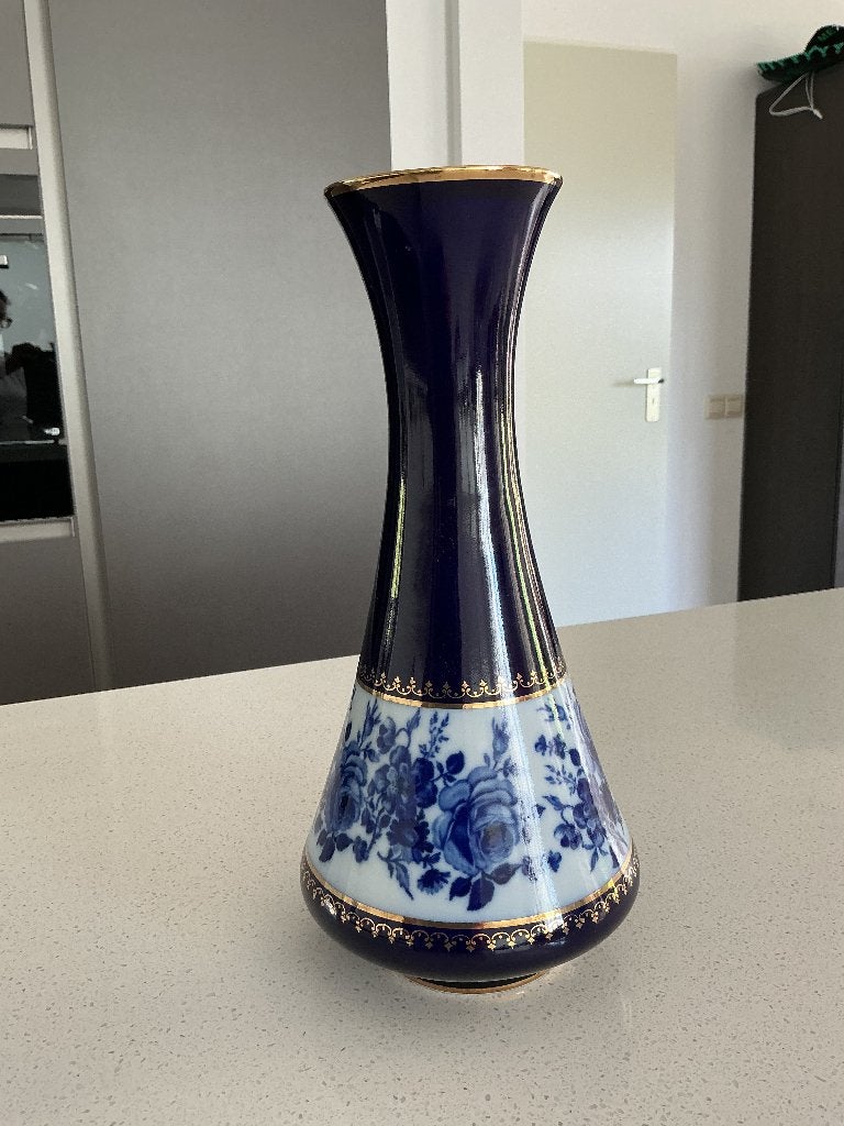 Vaas van Royal porselein KPM Echt Cobalt, Ophalen of Verzenden