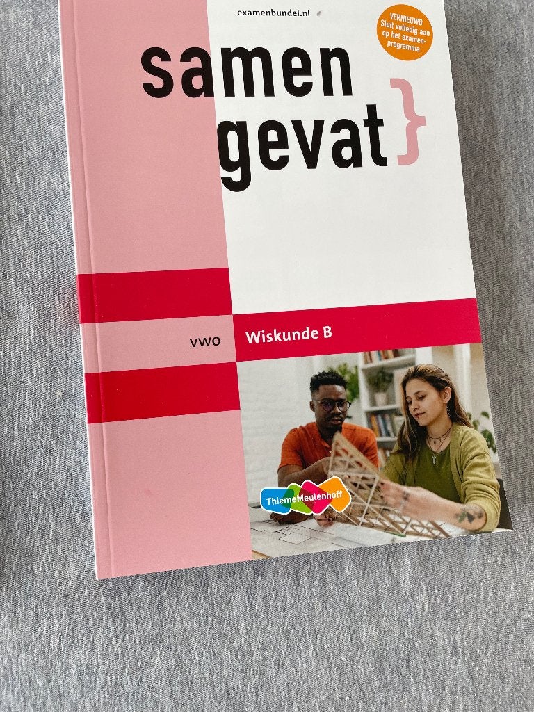VWO examenbundel samengevat Wiskunde B, Ophalen, Zo goed als nieuw, VWO, Wiskunde B
