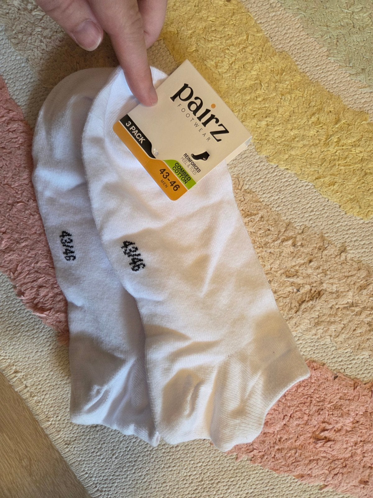 1 paar witte sneakersokken nieuw 43-46, Kleding | Heren, Sokken en Kousen, Wit, Ophalen of Verzenden, Action, Nieuw
