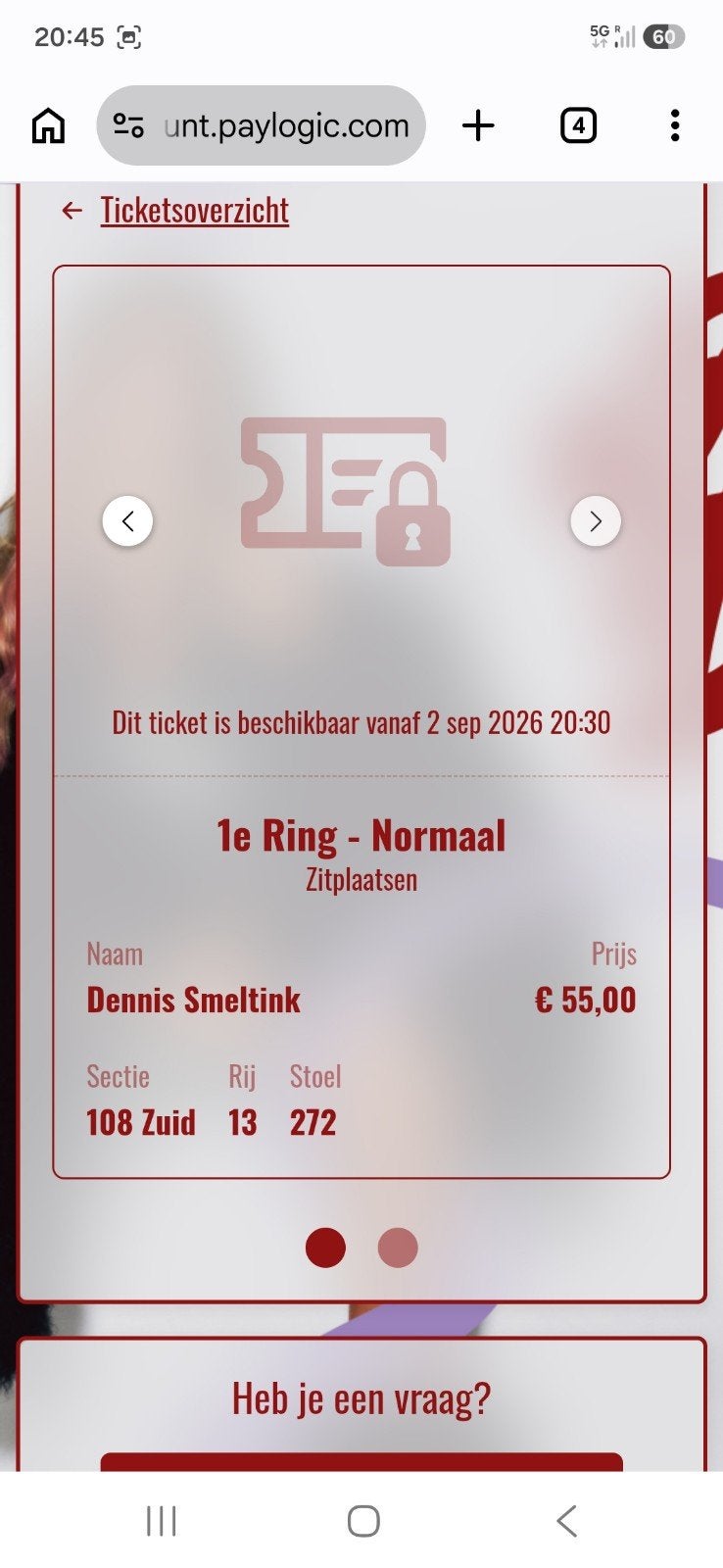 Roxy Dekker - 3 sept, Twee personen, November