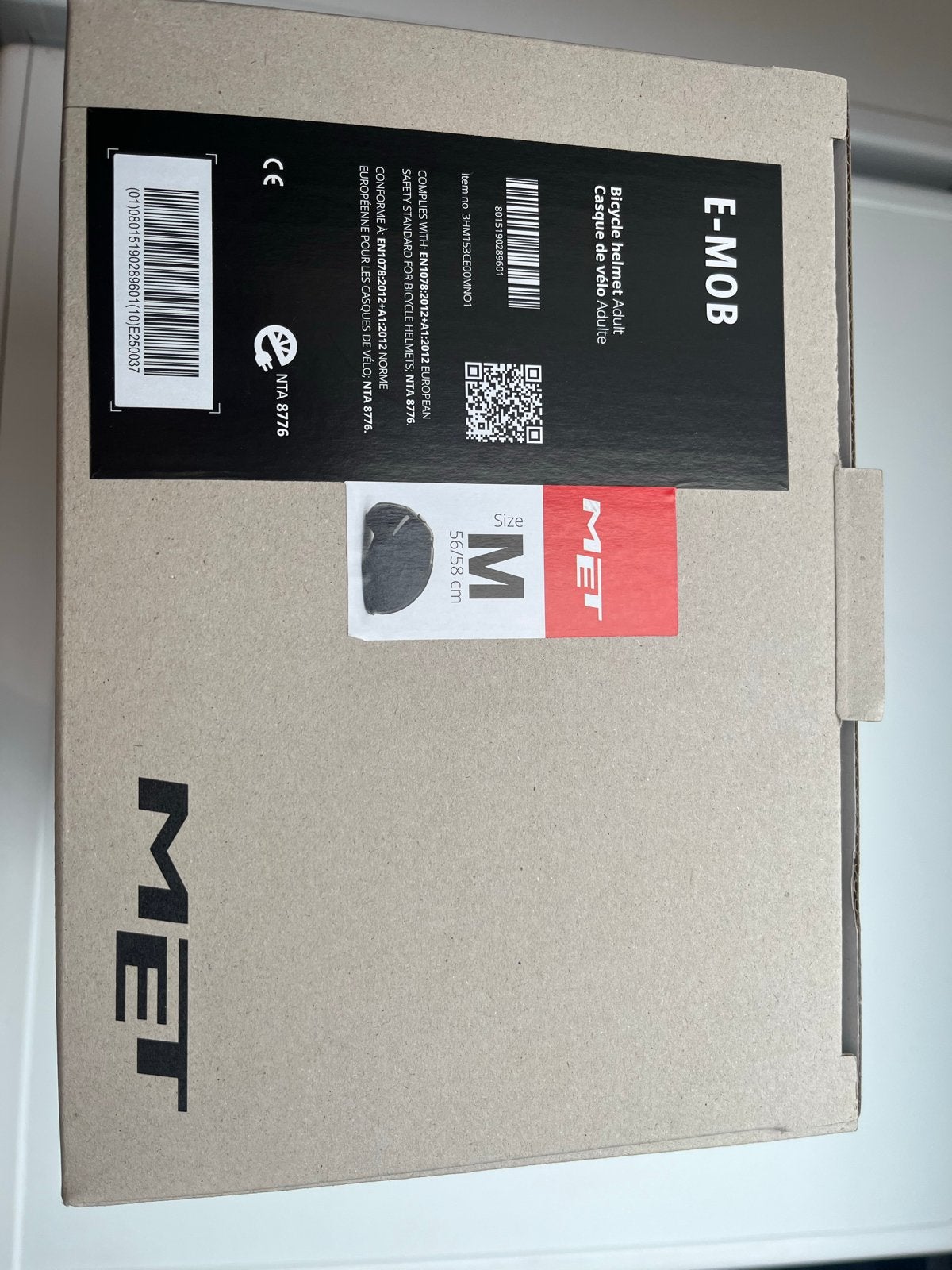 Fietshelm MET E-MOB  Maat M nieuw, Ophalen of Verzenden, Nieuw, M, Heer of Dame
