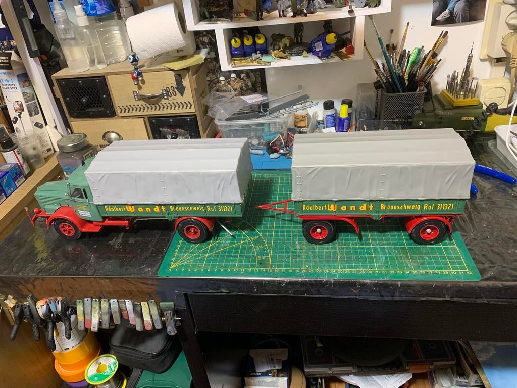 museum quality Büssing 8000 S13 1:24 met vitrine bij, Ophalen, Gebruikt, Bus of Vrachtwagen, Revell