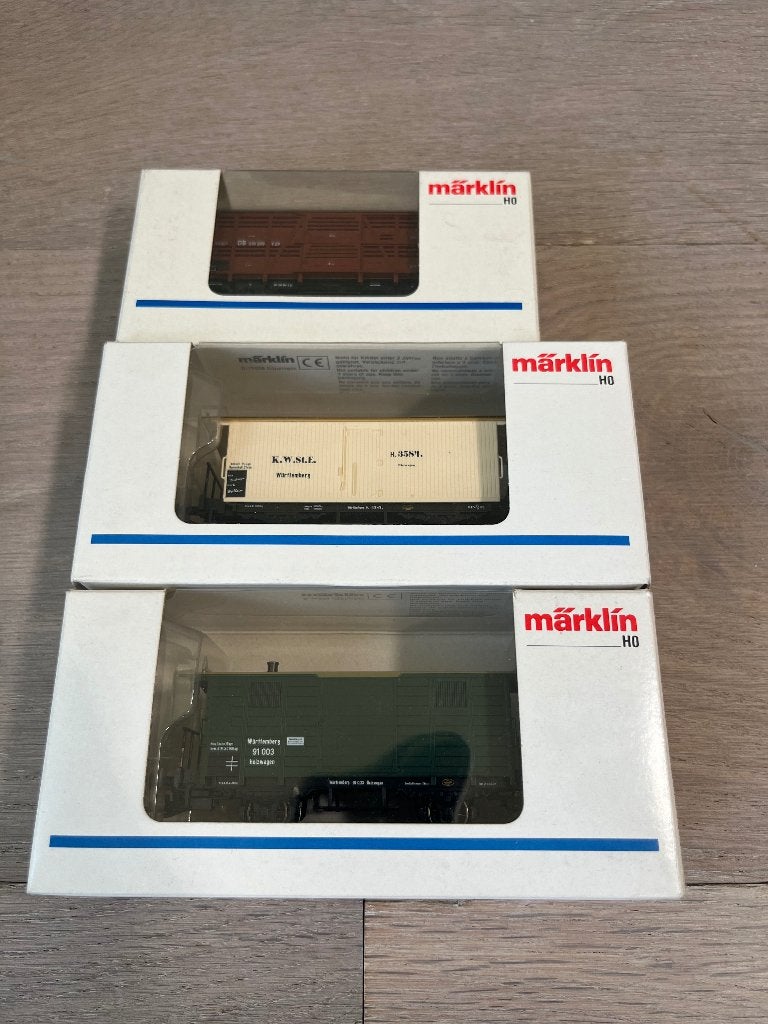 Marklin 48881, 48280, 48852 ho wagons nieuwstaat, Wisselstroom, Verzenden, Märklin, Nieuw