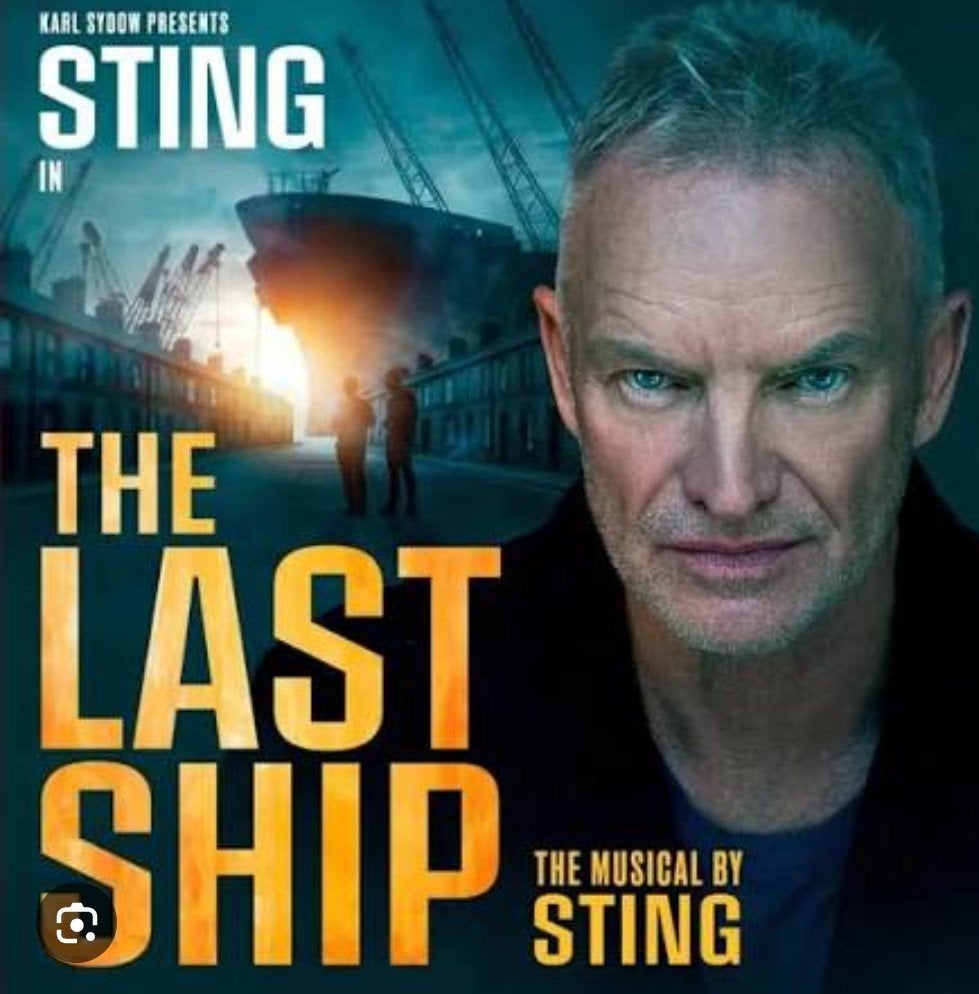Tickets Sting Musical The last ship, Tickets en Kaartjes, Twee personen, September