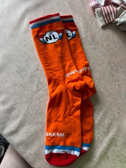 Oranje sokken, Ophalen of Verzenden, Nieuw, Maat 43 t/m 46, Overige kleuren