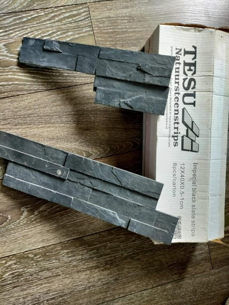 Steenstrips antraciet, Doe-het-zelf en Verbouw, Tegels, Ophalen