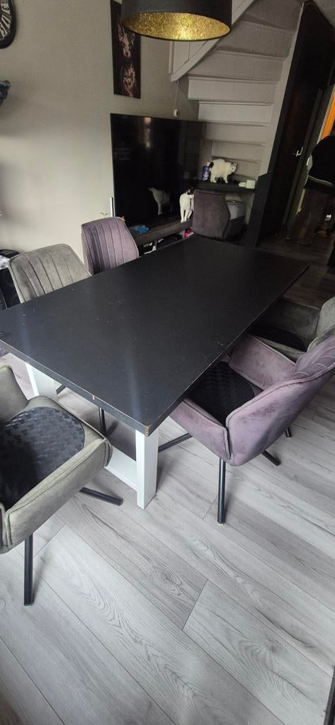 Robuuste eet tafel, Ophalen, Eikenhout, 50 tot 100 cm, 150 tot 200 cm