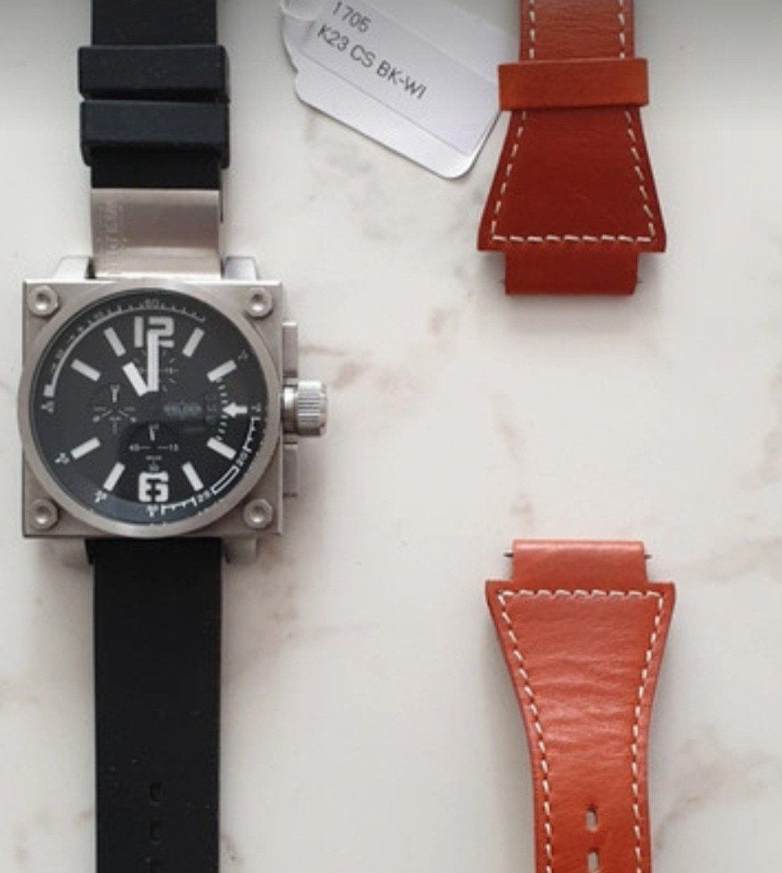 Welder Horloge inclusief case en extra bandje, Ophalen of Verzenden, Zo goed als nieuw, Overige merken