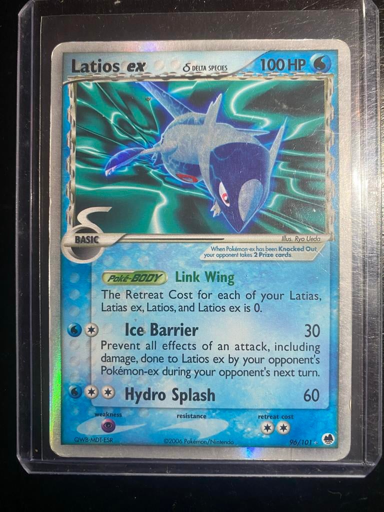 Latios ex Delta Species Pokémon Kaart (96/101), Ophalen of Verzenden, Zo goed als nieuw, Losse kaart, Foil