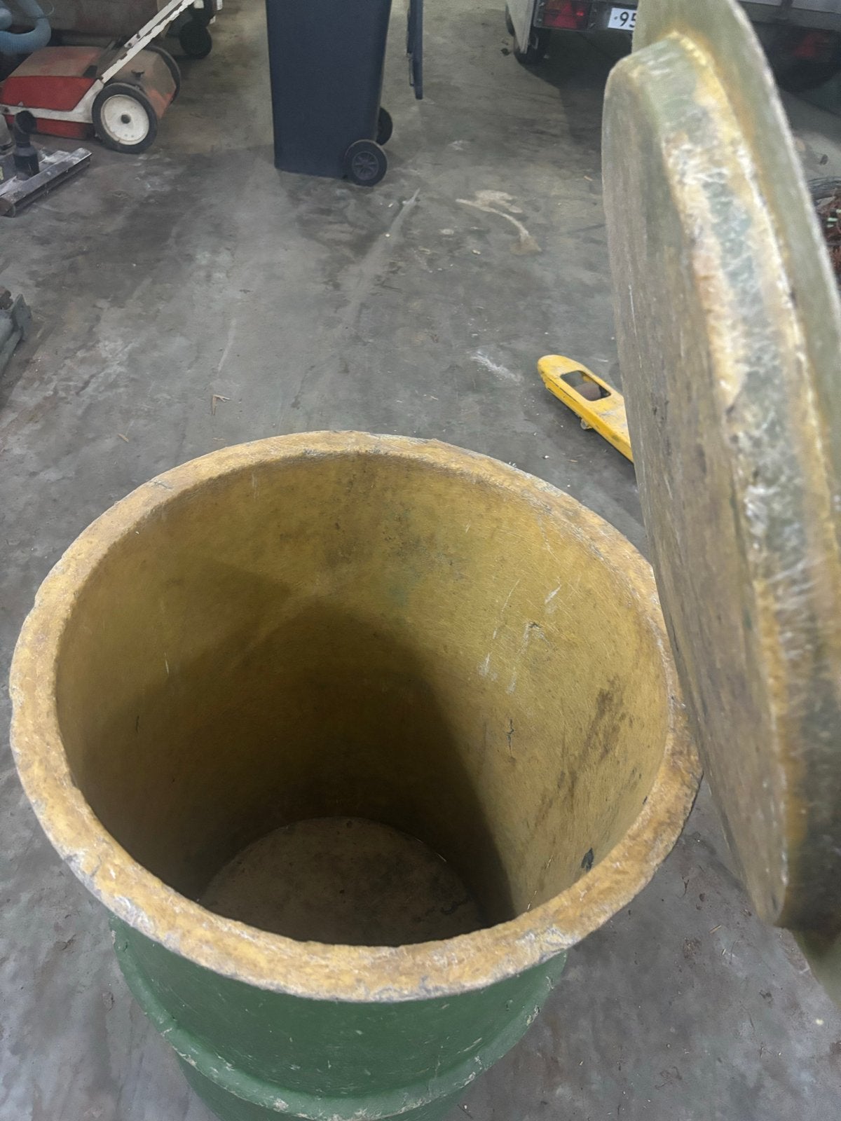 Polyester regenwaterton - opslagvat, Tuin en Terras, 150 liter of meer, Ophalen of Verzenden, Gebruikt, Kunststof