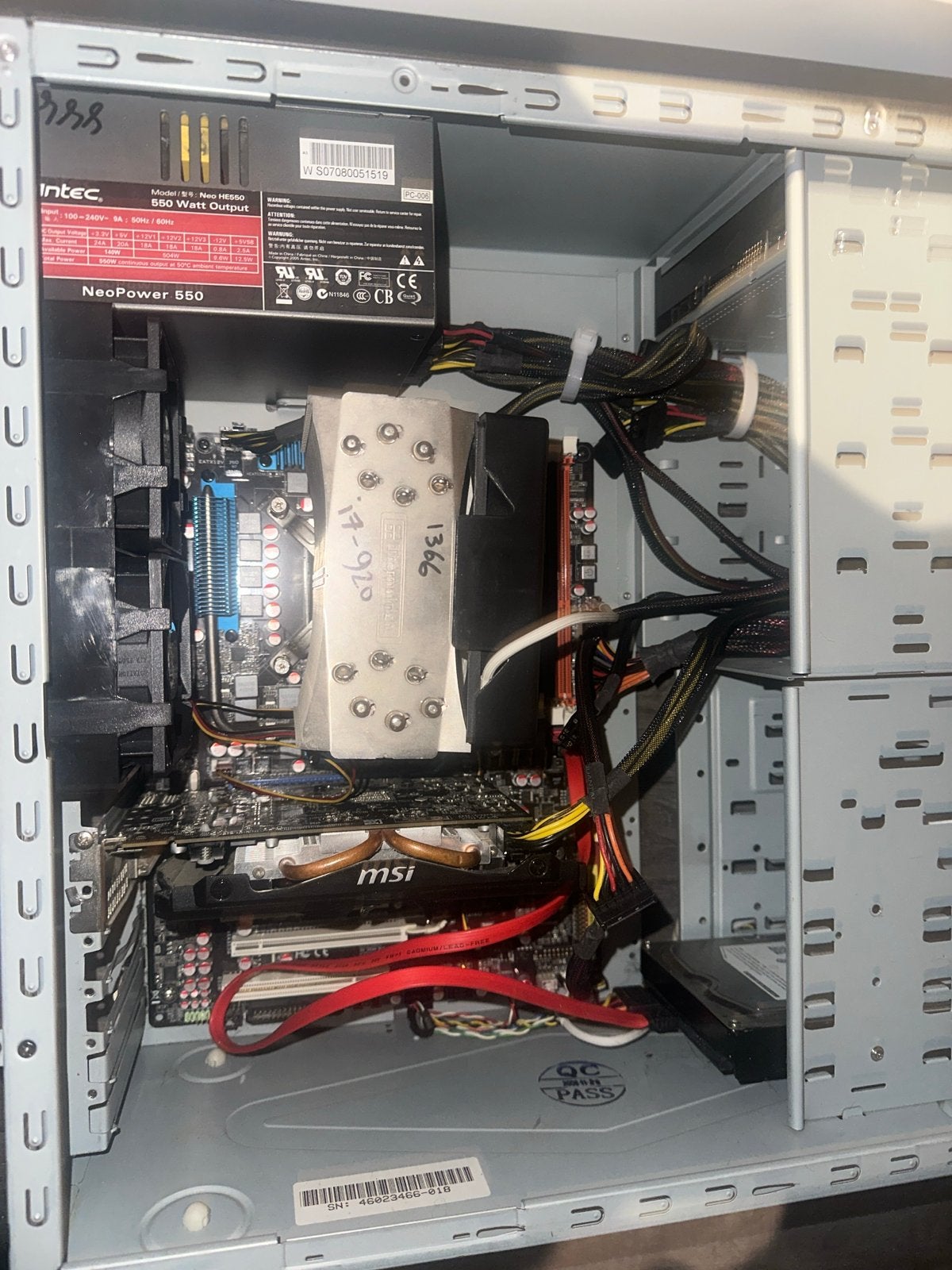 Defecte PC met Intel i7-920, MSI videokaart, 1TB HDD, Ophalen, HDD, 8 GB, Gaming