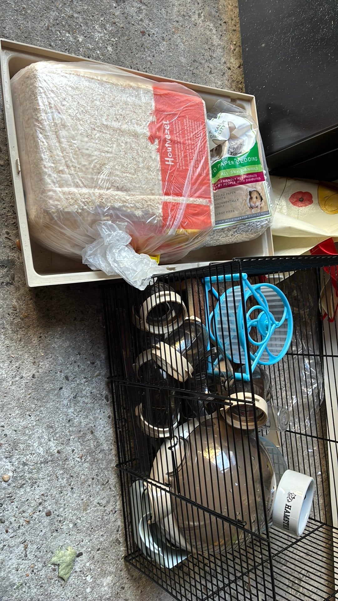 Hamsterkooi met toebehoren, Kooi, Minder dan 75 cm, Zo goed als nieuw, Ophalen