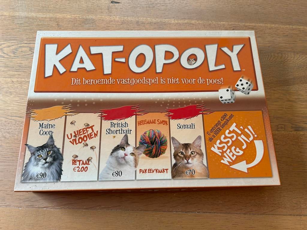 Monopoly - Kat-opoly editie, Ophalen of Verzenden, Zo goed als nieuw