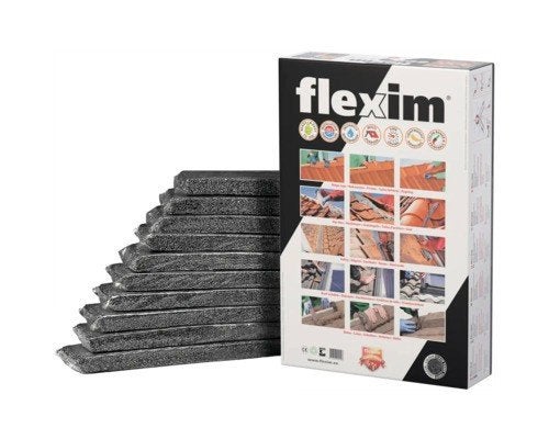 Flexim Dakmortel - Universele Dakreparatie, Doe-het-zelf en Verbouw, Steen of Klei, Zwart, Overige typen, Nieuw