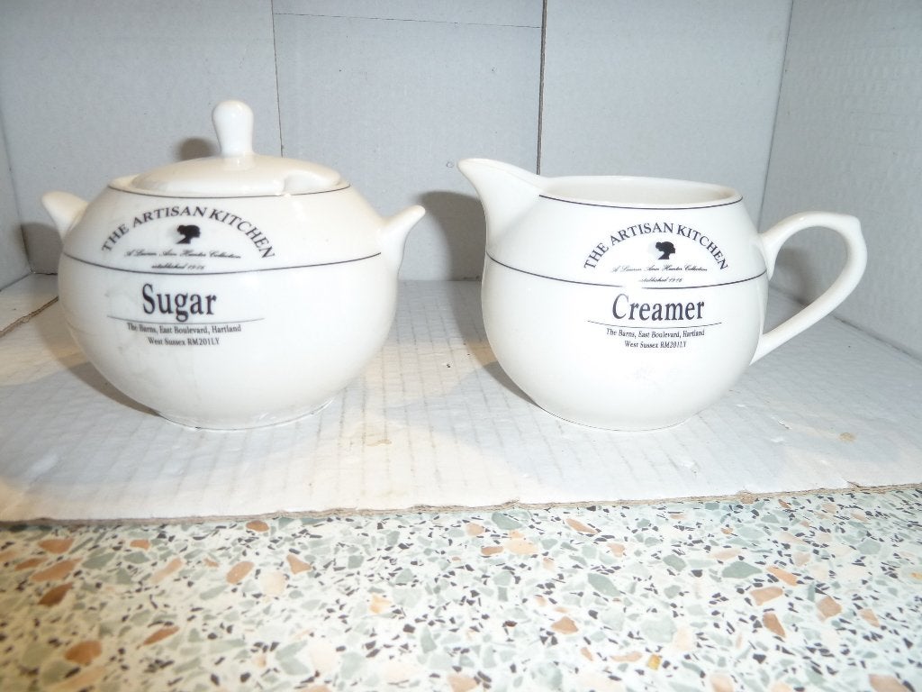 Artisan kitchen sugar and creamer stel, Antiek en Kunst, Ophalen of Verzenden