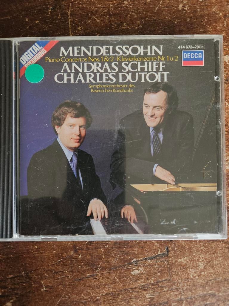 Mendelssohn Piano Concertos 1 & 2 - Andras Schiff CD, Ophalen of Verzenden, Romantiek, Gebruikt, Orkest of Ballet