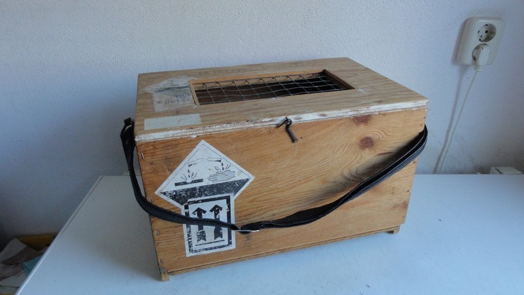 Reismand, vervoersbox dieren, stevige box van hout gemaakt, Ophalen of Verzenden