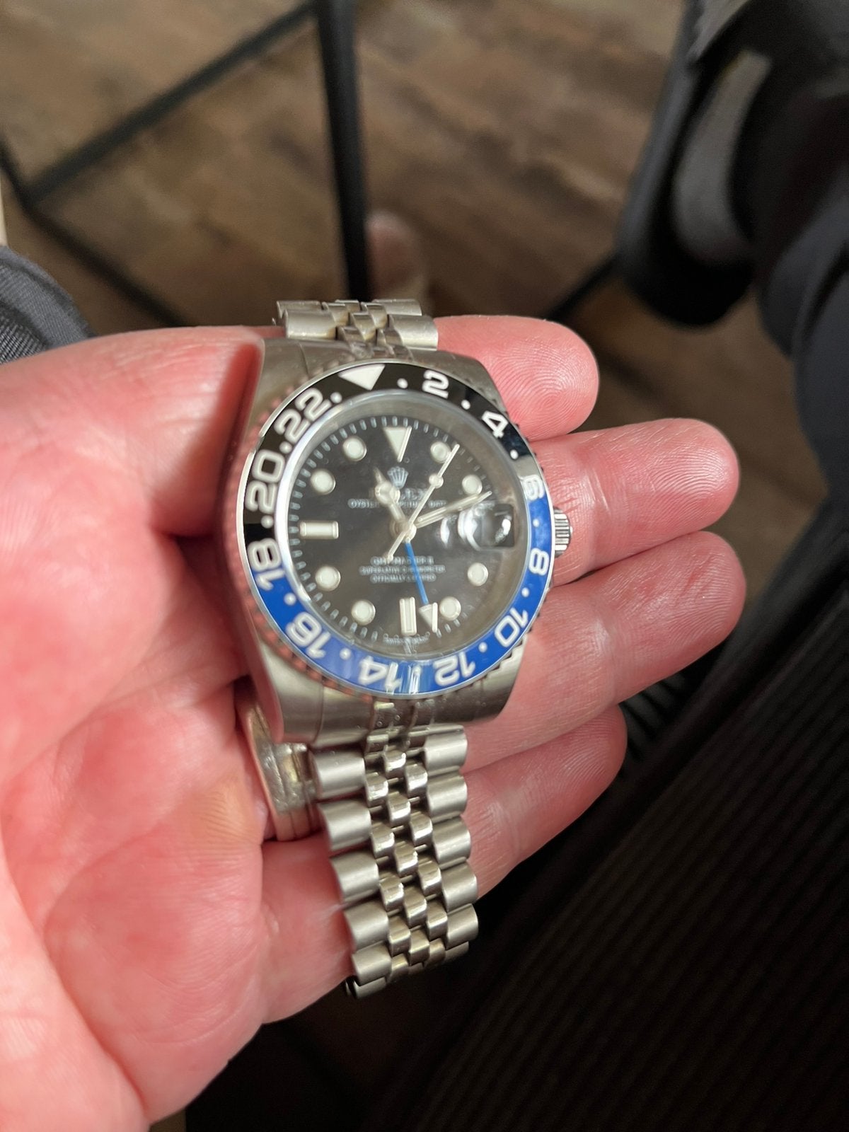 Te koop rolex gmt-master II batman automaat, Sieraden, Tassen en Uiterlijk, Ophalen, Zo goed als nieuw, Staal, Rolex