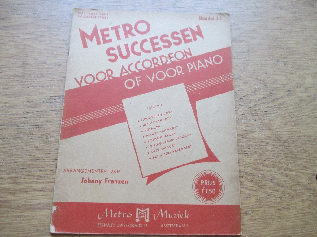 METRO SUCCESSEN BAND 11, Ophalen of Verzenden, Gebruikt, Artiest of Componist, Klassiek