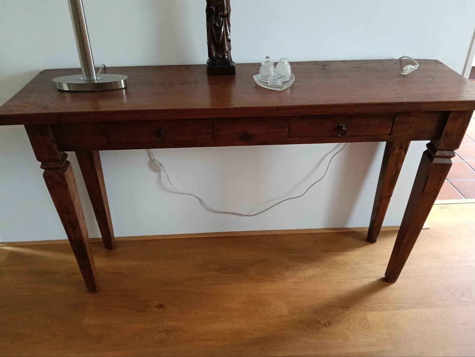 Side table te koop 140*40 cm, Ophalen, Gebruikt, 100 tot 150 cm, Overige houtsoorten