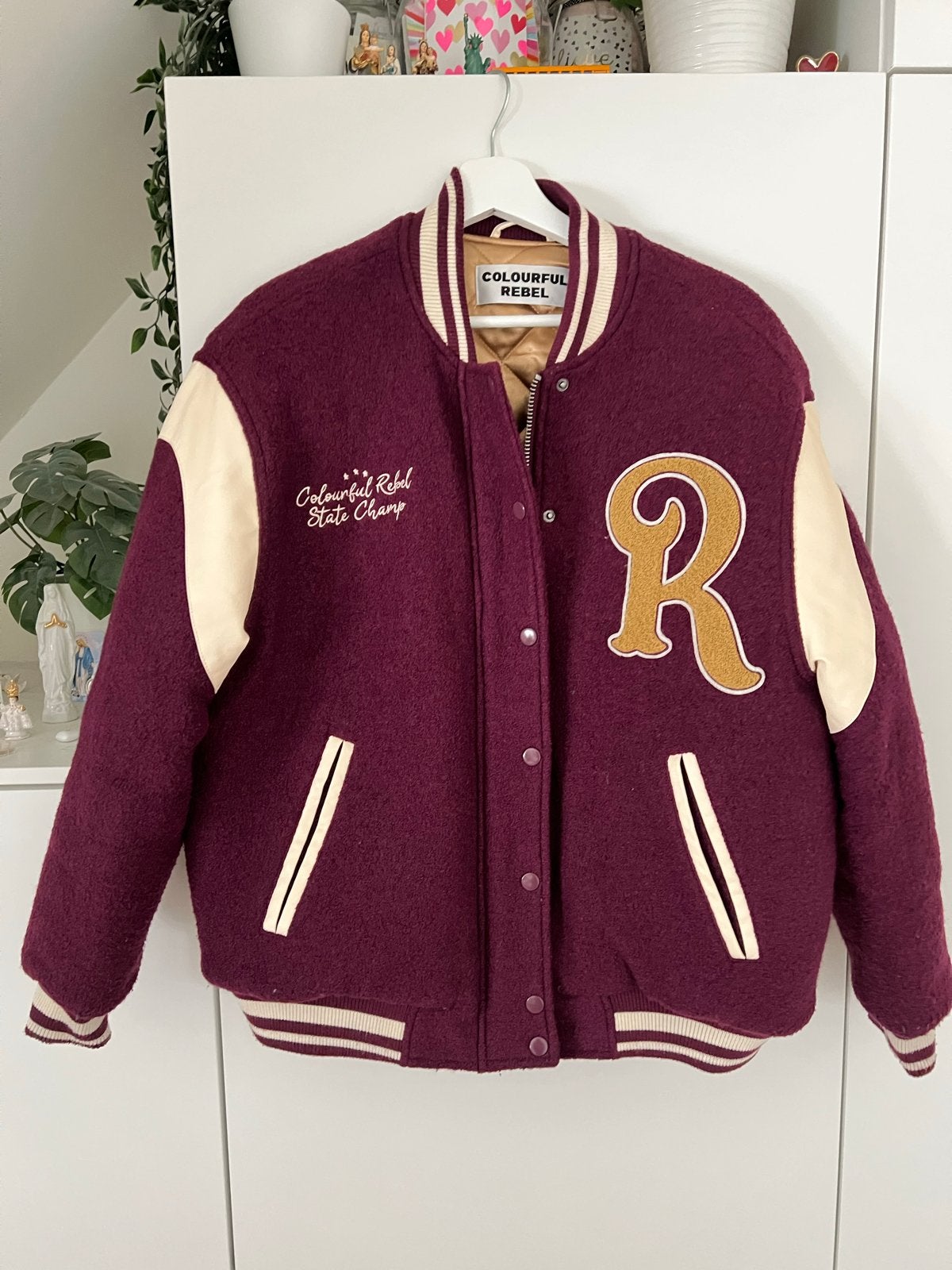 Colourful Rebel Baseball Jack - Oversized Maat M, Ophalen of Verzenden, Zo goed als nieuw, Maat 38/40 (M), Overige kleuren