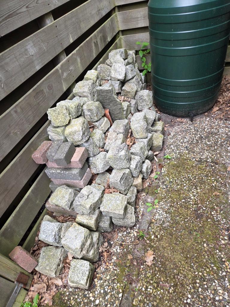 Keitjes gratis op te halen., Tuin en Terras, Grind, Keien en Split, Ophalen, Gebruikt, Grijs, Kei