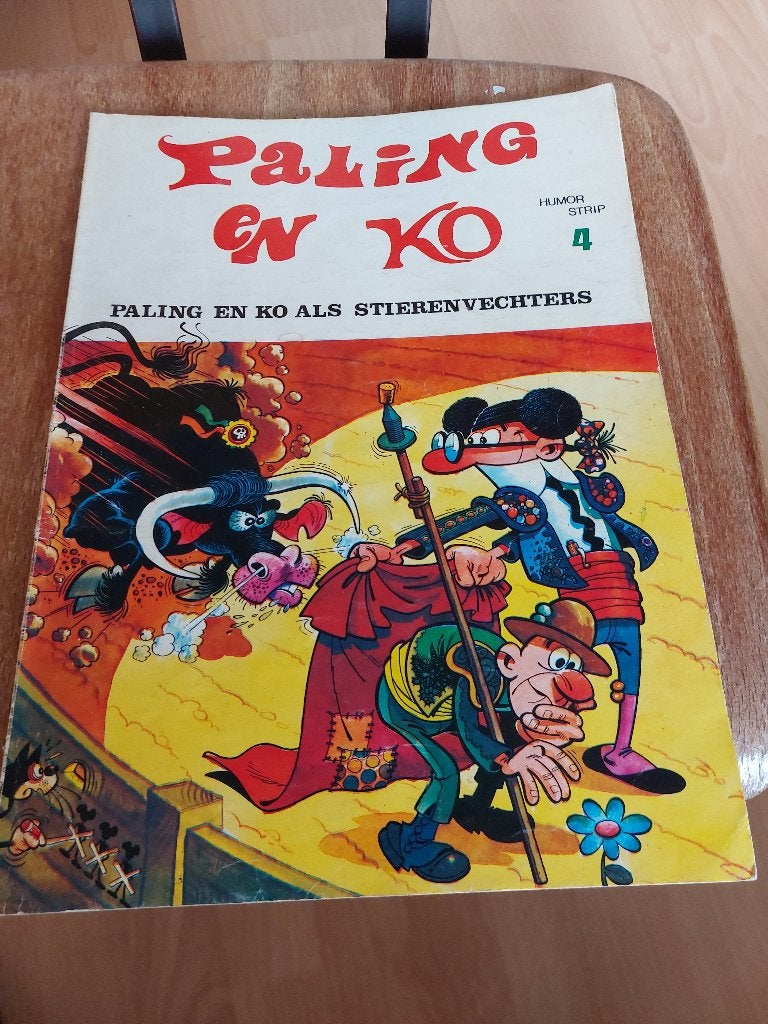 Paling en Ko als stierenvechters, Paling en Ko 4, Eén stripboek, Ophalen of Verzenden