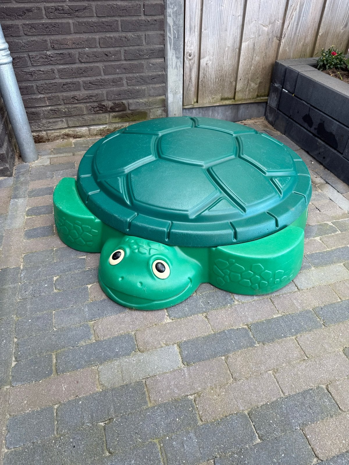 Little Tikes Schildpad Zandbak met Deksel, Ophalen of Verzenden, Gebruikt