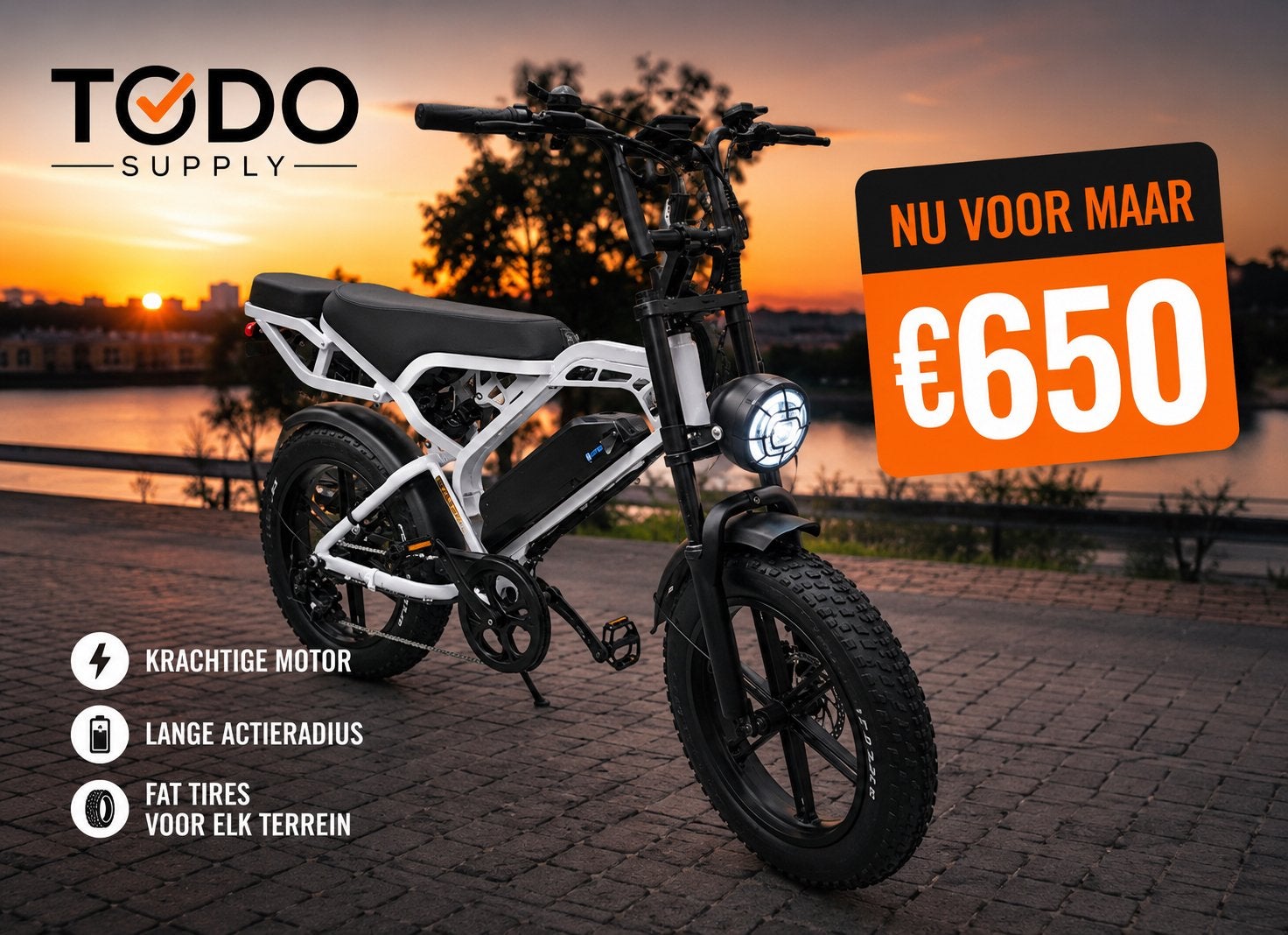 Gloednieuwe V20 Pro direct beschikbaar!, Zo goed als nieuw, 51 tot 55 cm, 50 km per accu of meer, Ophalen