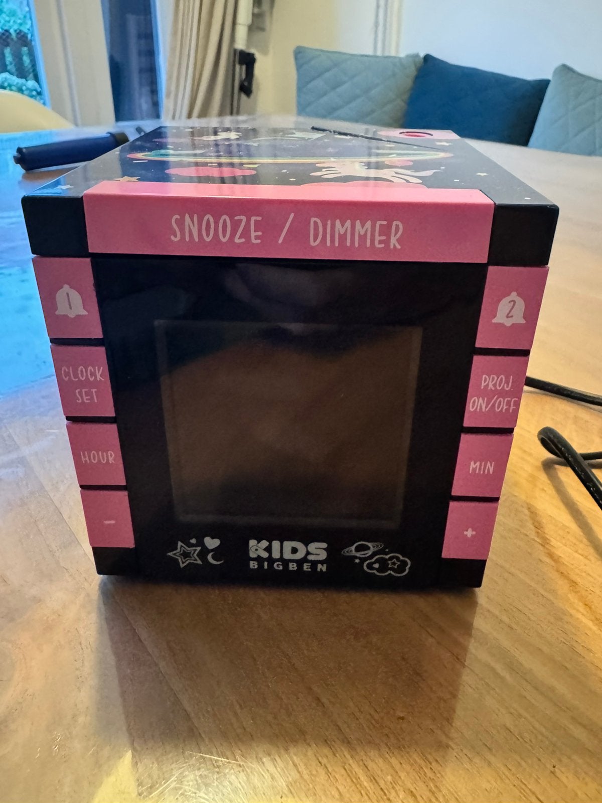 Bigben Unicorn kinderwekker, Ophalen of Verzenden, Zo goed als nieuw, Lamp