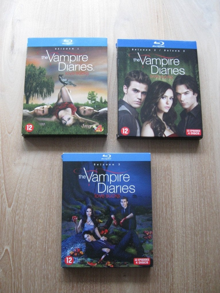 Blu-ray (12 Discs) The Vampire Diaries Seizoen 1, 2 en 3, Cd's en Dvd's, Blu-ray, Ophalen of Verzenden, Zo goed als nieuw, Tv en Series
