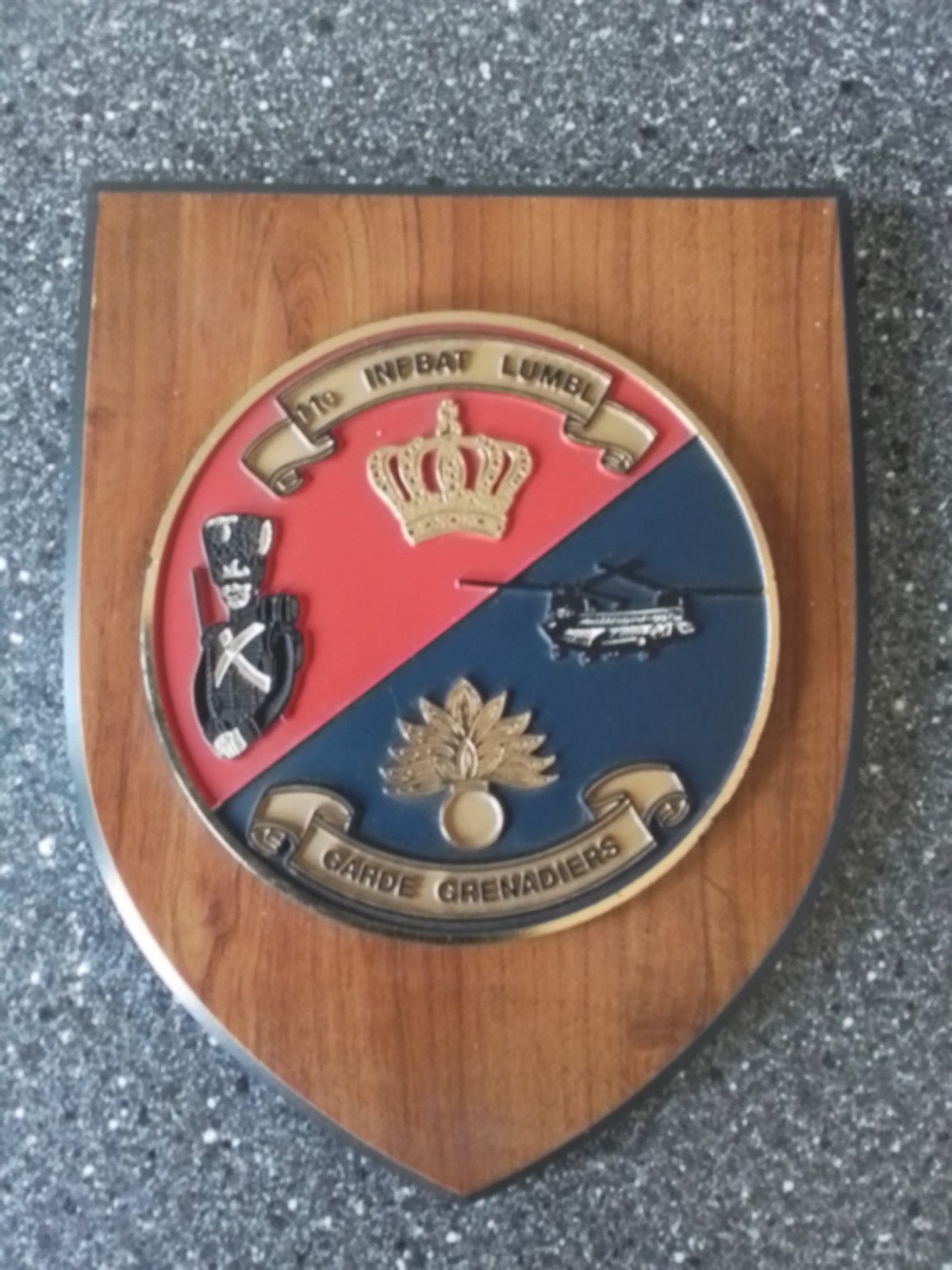 Wapen schildje Garde Grenadiers, Ophalen of Verzenden, Landmacht, Nederland