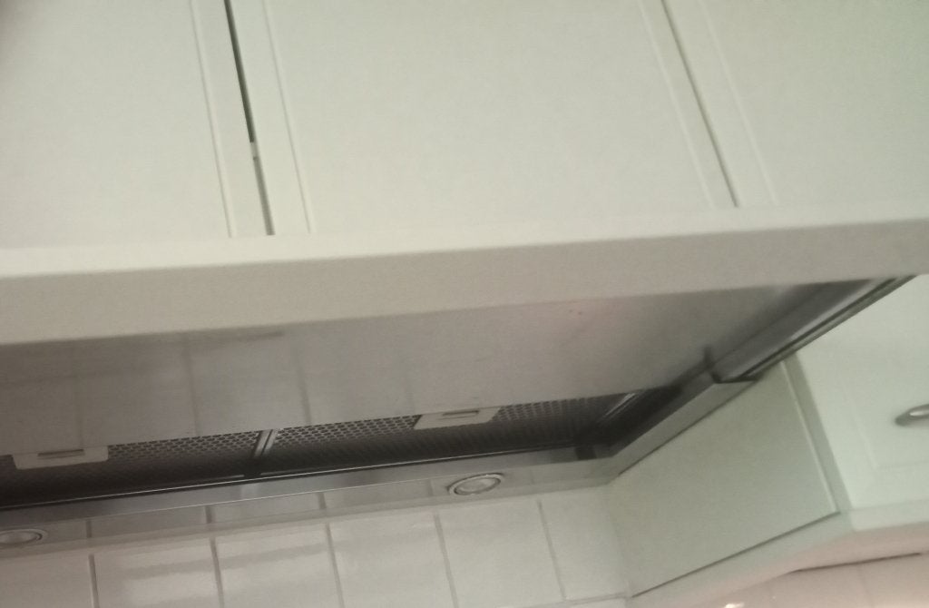 ITHO VLAKSCHERM UITTREKBAAR AFZUIGKAP INBOUW KEUKENKASTEN, Witgoed en Apparatuur, Afzuigkappen, Ophalen, Gebruikt, Onderbouw afzuigkap
