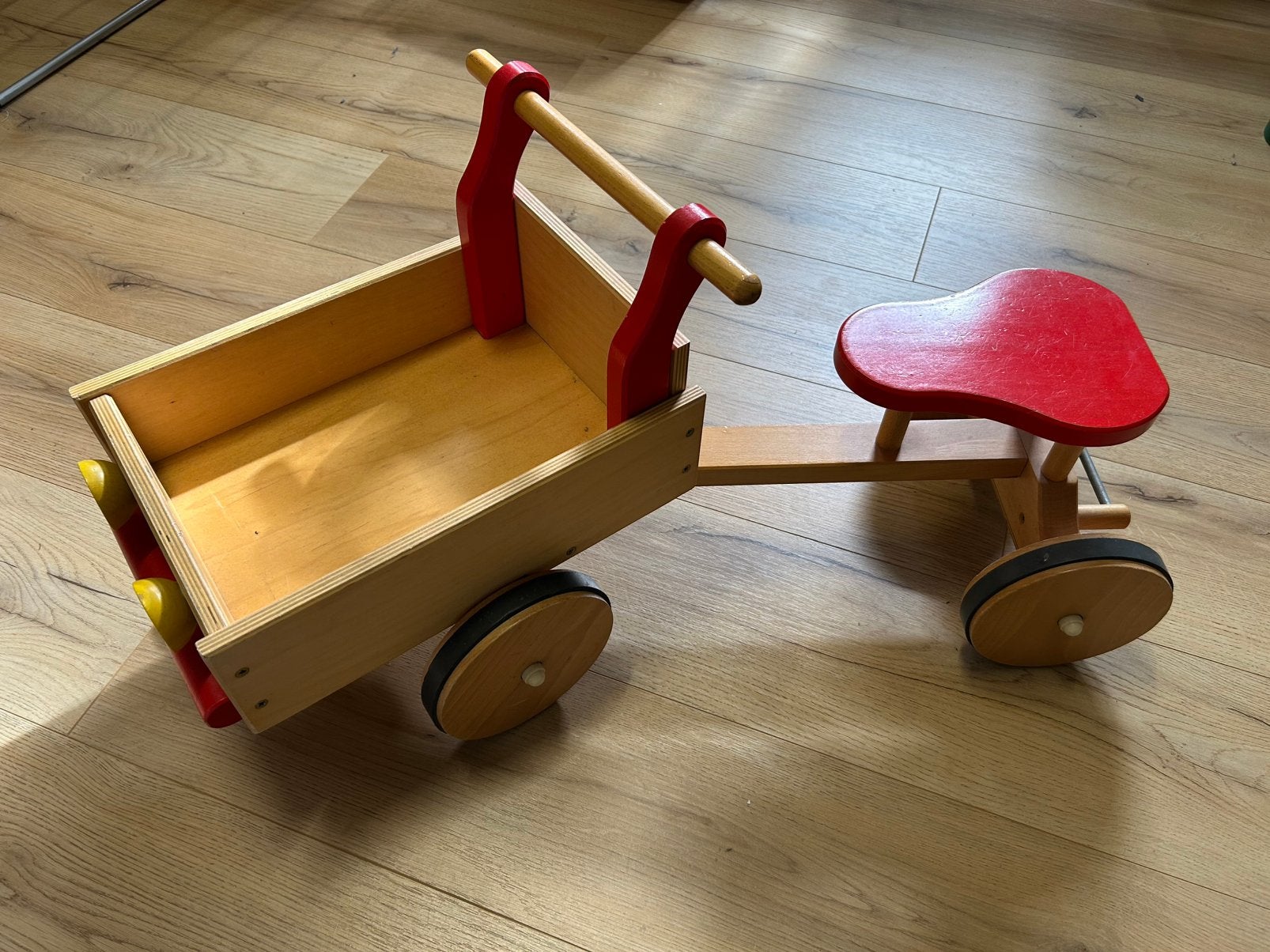 Houten Bakfiets Loopfiets, Ophalen, Zo goed als nieuw, Loopvoertuig