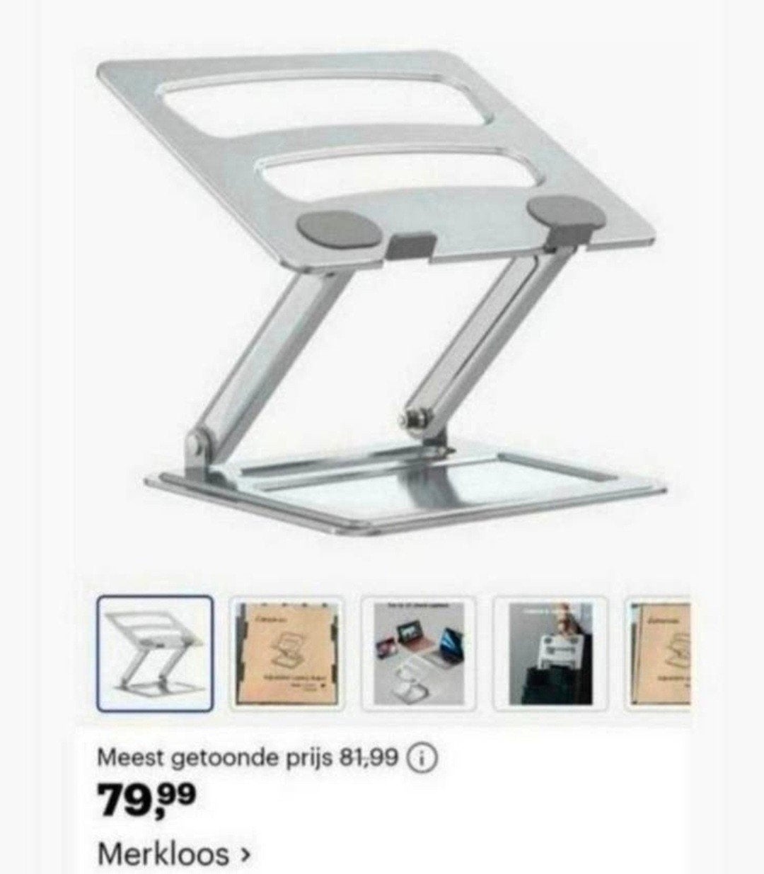 Ergonomische en verstelbare laptopstandaard van Blue Built., Computers en Software, Ophalen of Verzenden, Nieuw