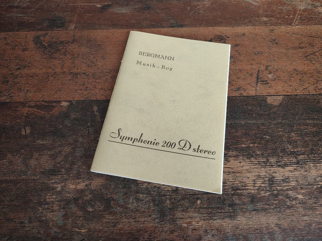 Handleiding Bergmann S200/ 45rpm (1961) jukebox, Verzamelen, Automaten | Jukeboxen, Ophalen of Verzenden, Gebruikt, 1950 tot 1960