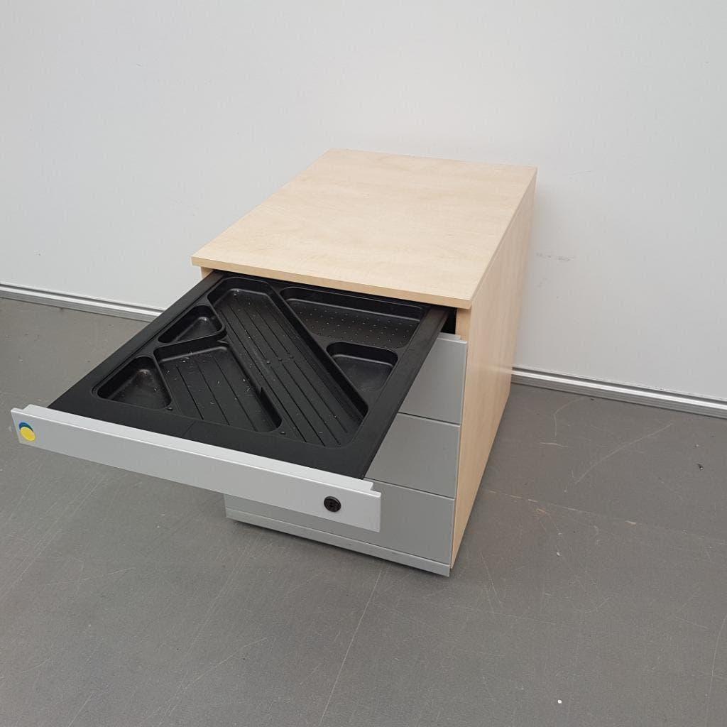 Werndl/Steelcase ladenblok met 4 laden - 57x44x59 cm, Ophalen, Minder dan 50 cm, Gebruikt, 3 of 4 laden