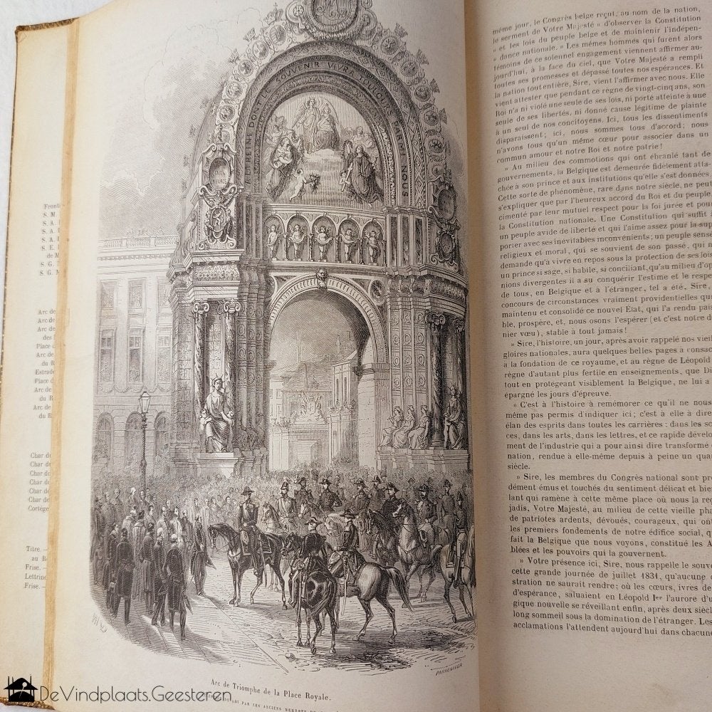 Les Fêtes de Juillet (1856) - 25e nationale feestdag België, Antiek en Kunst, Antiek | Boeken en Bijbels, Ophalen of Verzenden