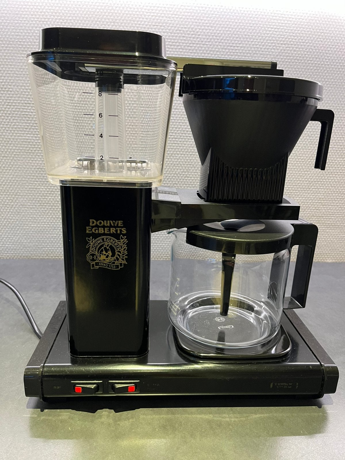 Douwe Egberts koffiezetapparaat - Zwart, Gebruikt, Koffiemachine, Gemalen koffie, Ophalen of Verzenden
